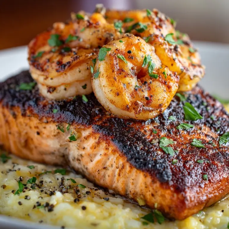 Crab & Shrimp Stuffed Salmon Elegant Seafood Meal Recipe