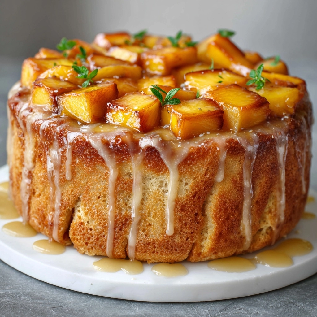 Peach Pull Apart Bread Recipe - Recipe Image