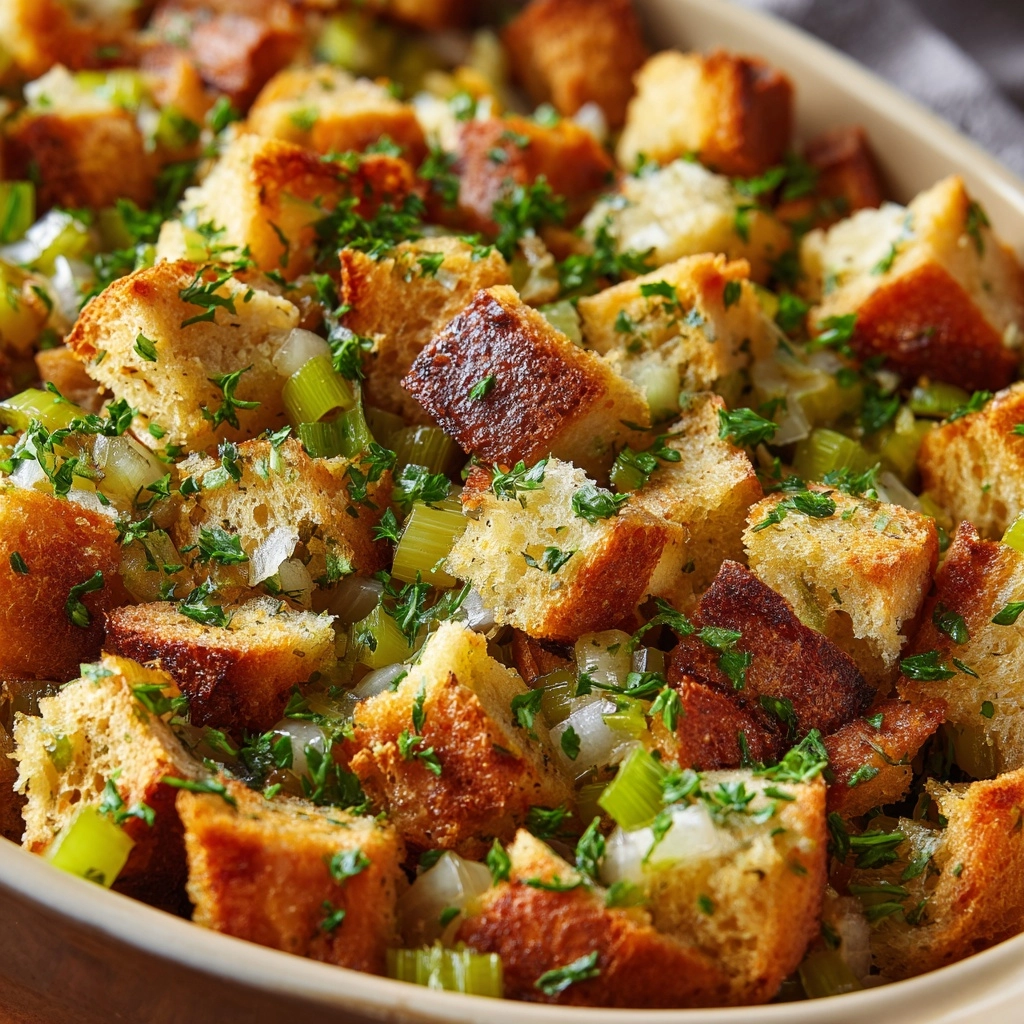 Classic Bread Stuffing Recipe - Recipe Image