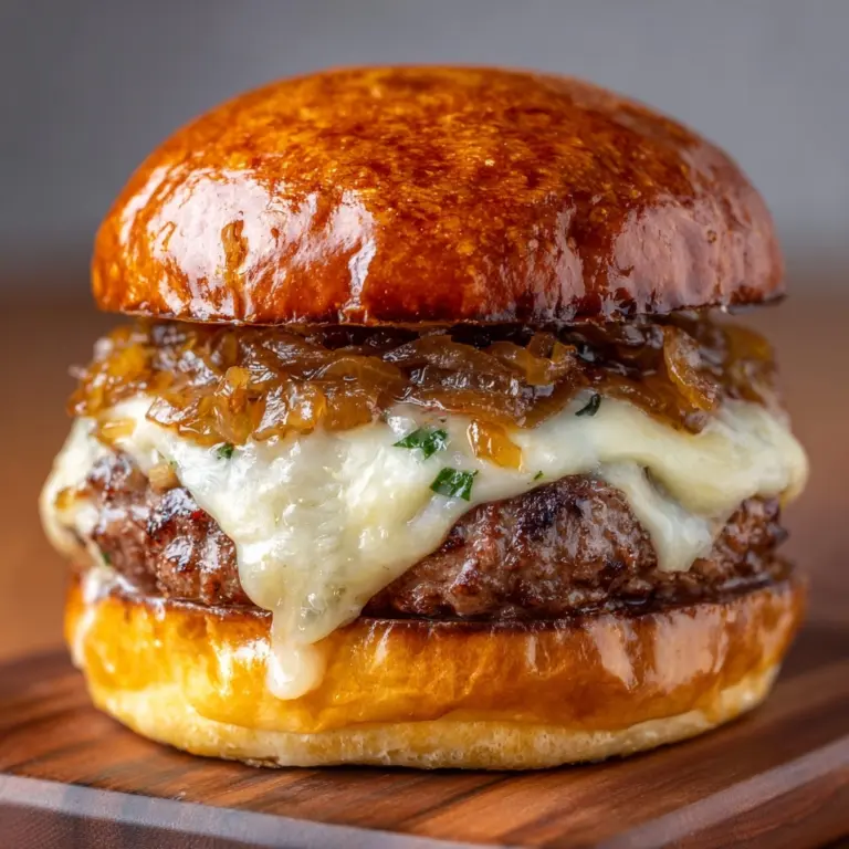 French Onion Soup Burgers Recipe