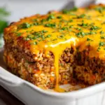 Cheddar-Crusted Ground Beef and Rice Casserole Recipe