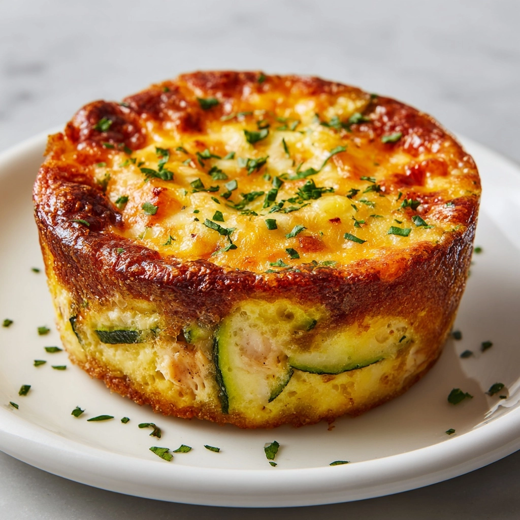 Chicken, Cheese, and Zucchini Muffins Recipe - Recipe Image
