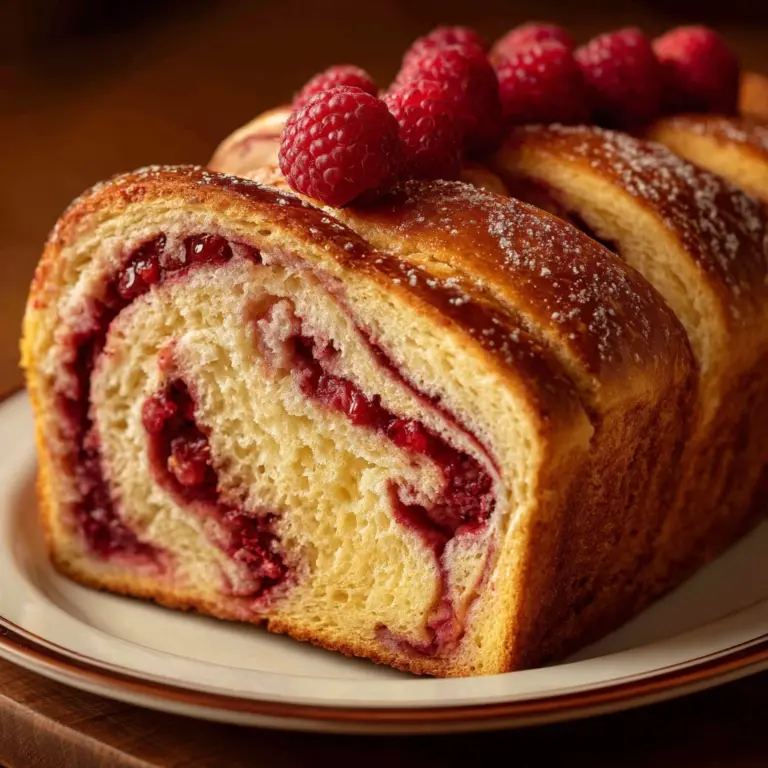 Raspberry Swirl Brioche Loaf Recipe