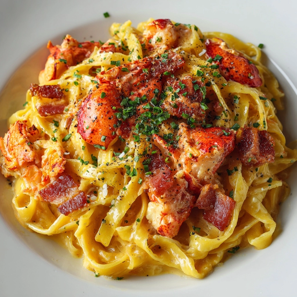 Creamy Tuscan Lobster Pasta Recipe - Recipe Image