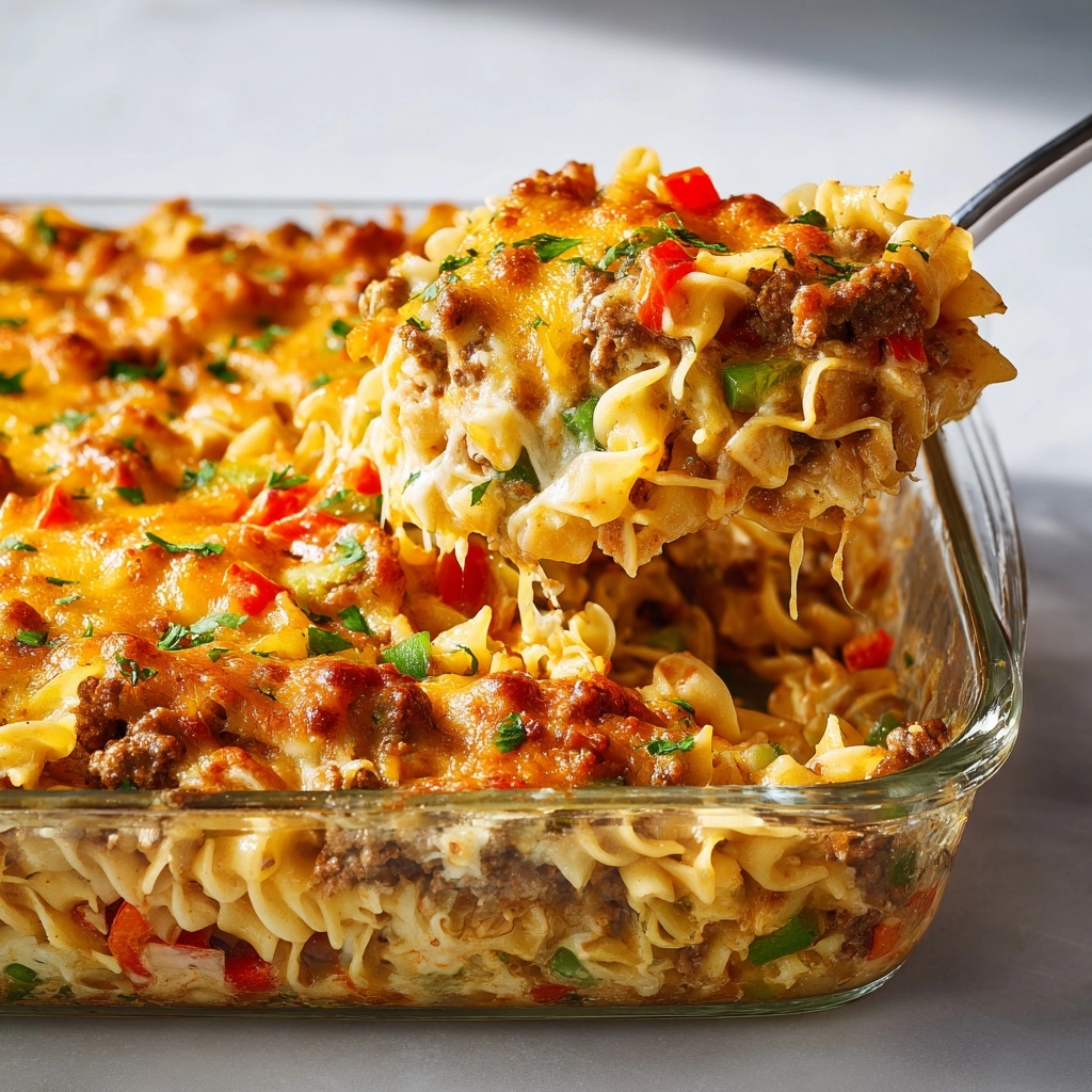 Southern Five Layer Beef Casserole Recipe - Recipe Image