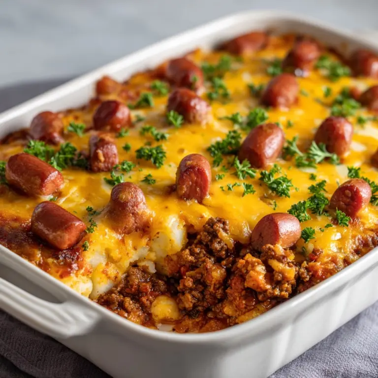 Chili Cheese Dog Casserole Recipe