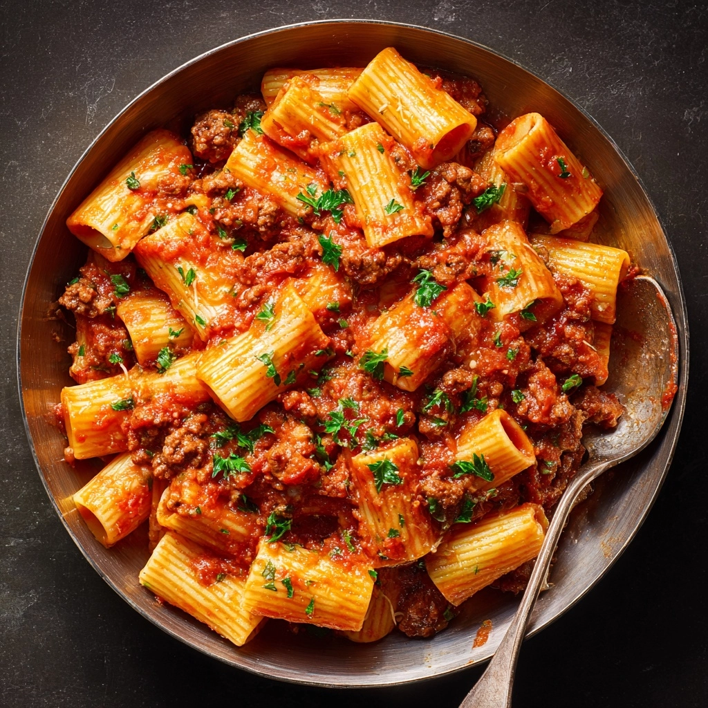 Beef Pasta in Tomato Sauce: An Amazing Ultimate Recipe - Recipe Image