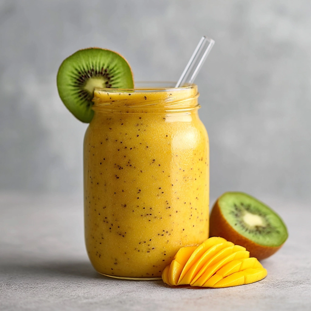Mango Kiwi Smoothie Recipe - Recipe Image