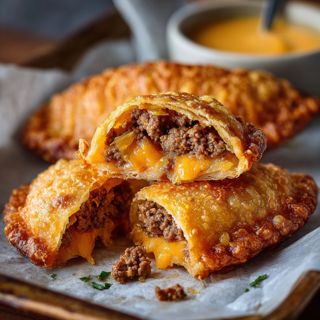 Air Fryer Loaded Cheeseburger Egg Rolls Recipe - Recipe Image
