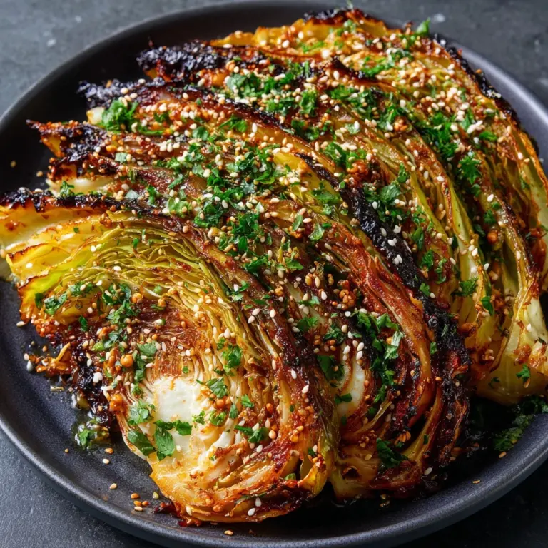 Miso Butter Roasted Cabbage Wedges Recipe