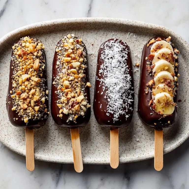 Chocolate Covered Banana Pops Recipe