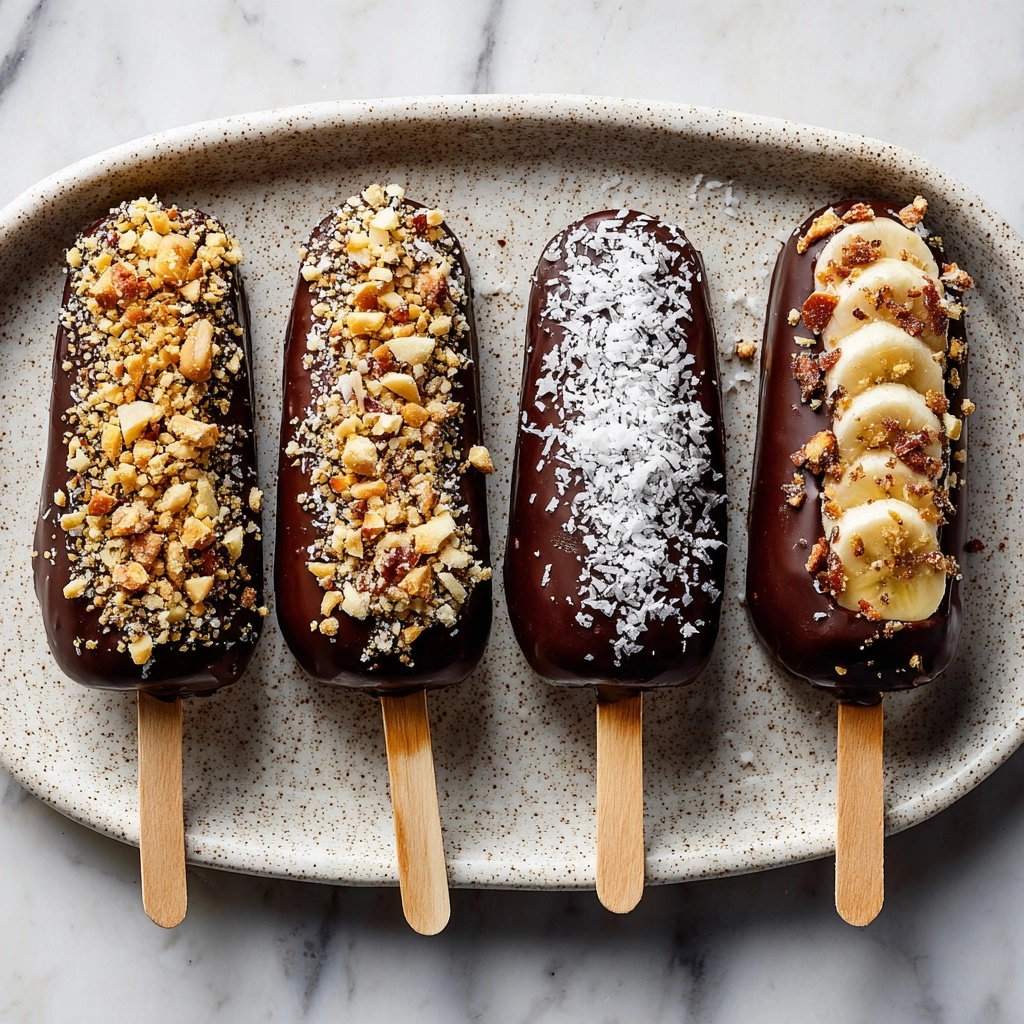 Chocolate Covered Banana Pops Recipe - Recipe Image