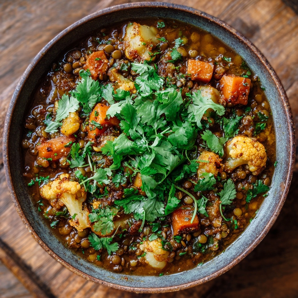 Roasted Cauliflower Lentil Curry Recipe - Recipe Image