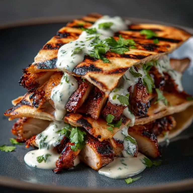 Chicken Shawarma with Yogurt Sauce Recipe