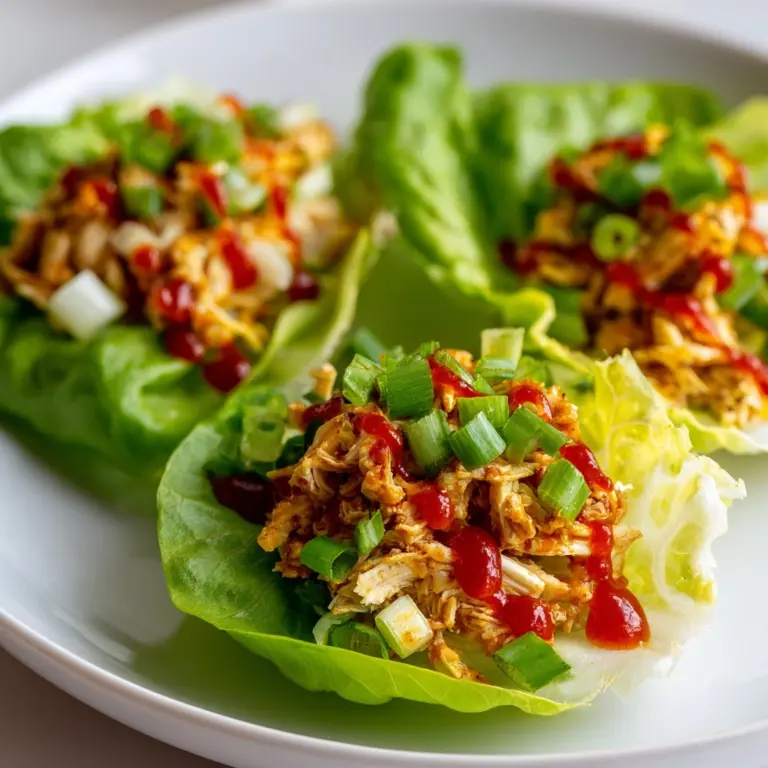 Spicy Thai Chicken Lettuce Wraps Recipe