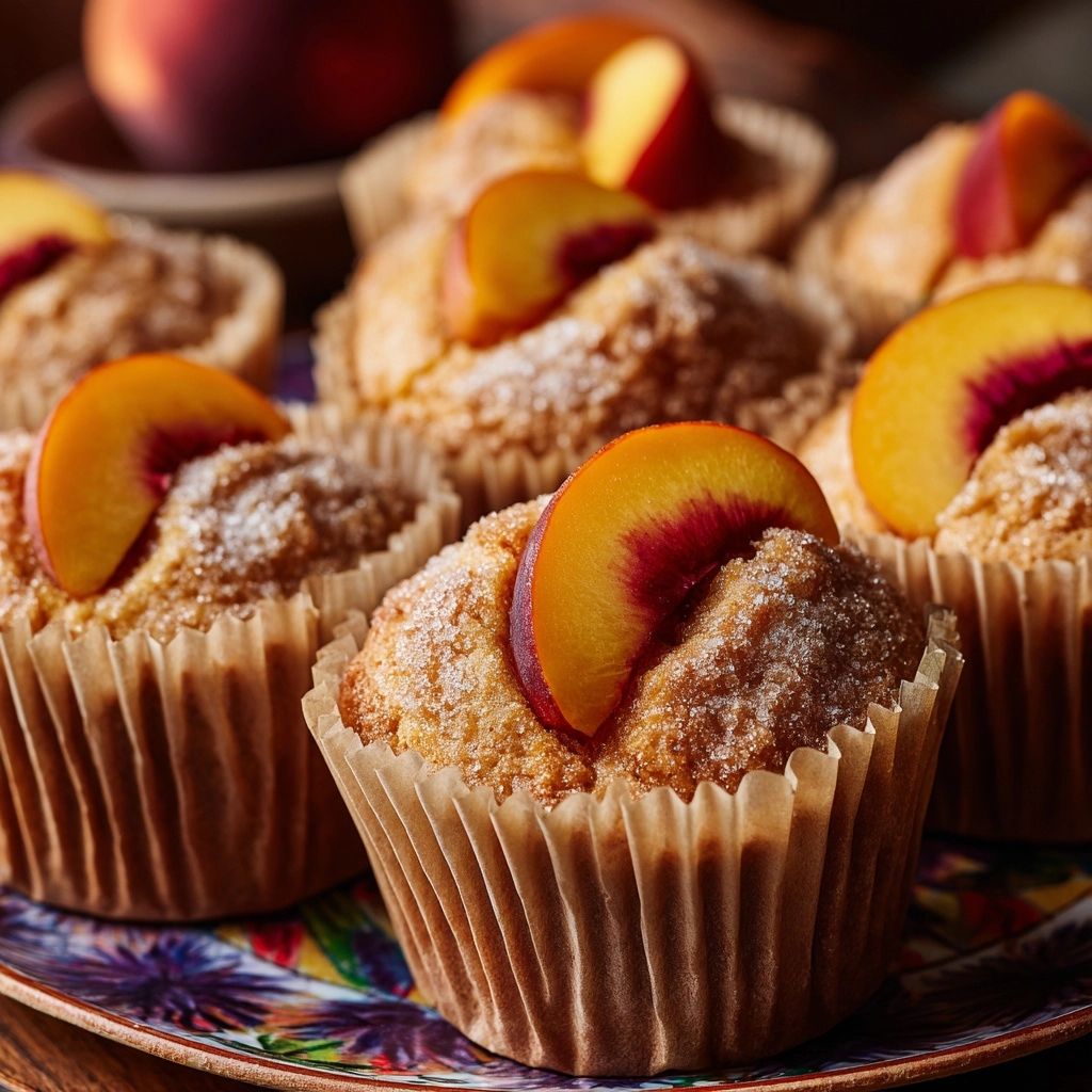 Peach Financiers: Elegant French Almond Cakes Recipe - Recipe Image
