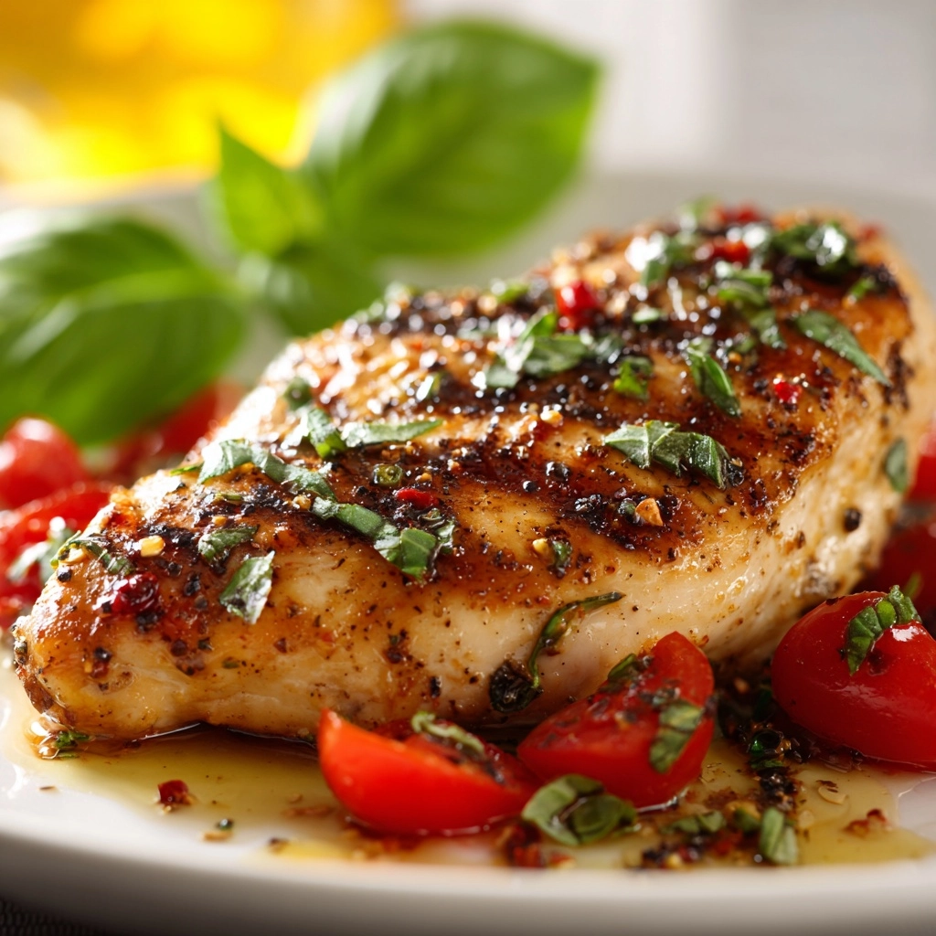 Simple Italian Basil Chicken Recipe - Recipe Image