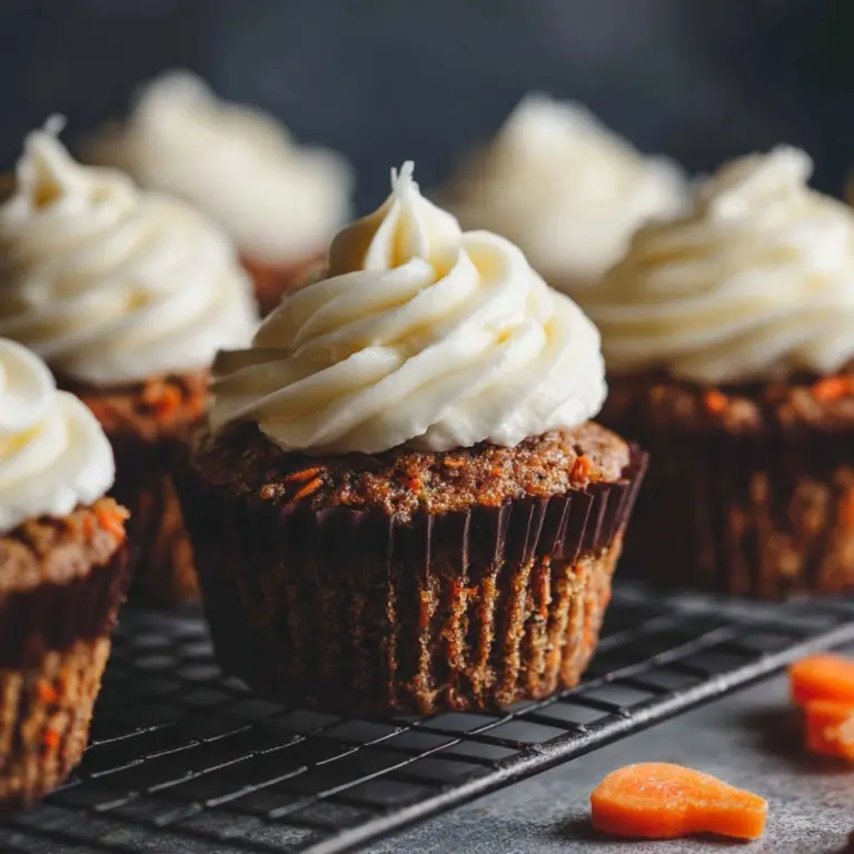 Carrot Cake Cupcakes with Cream Cheese Frosting Recipe