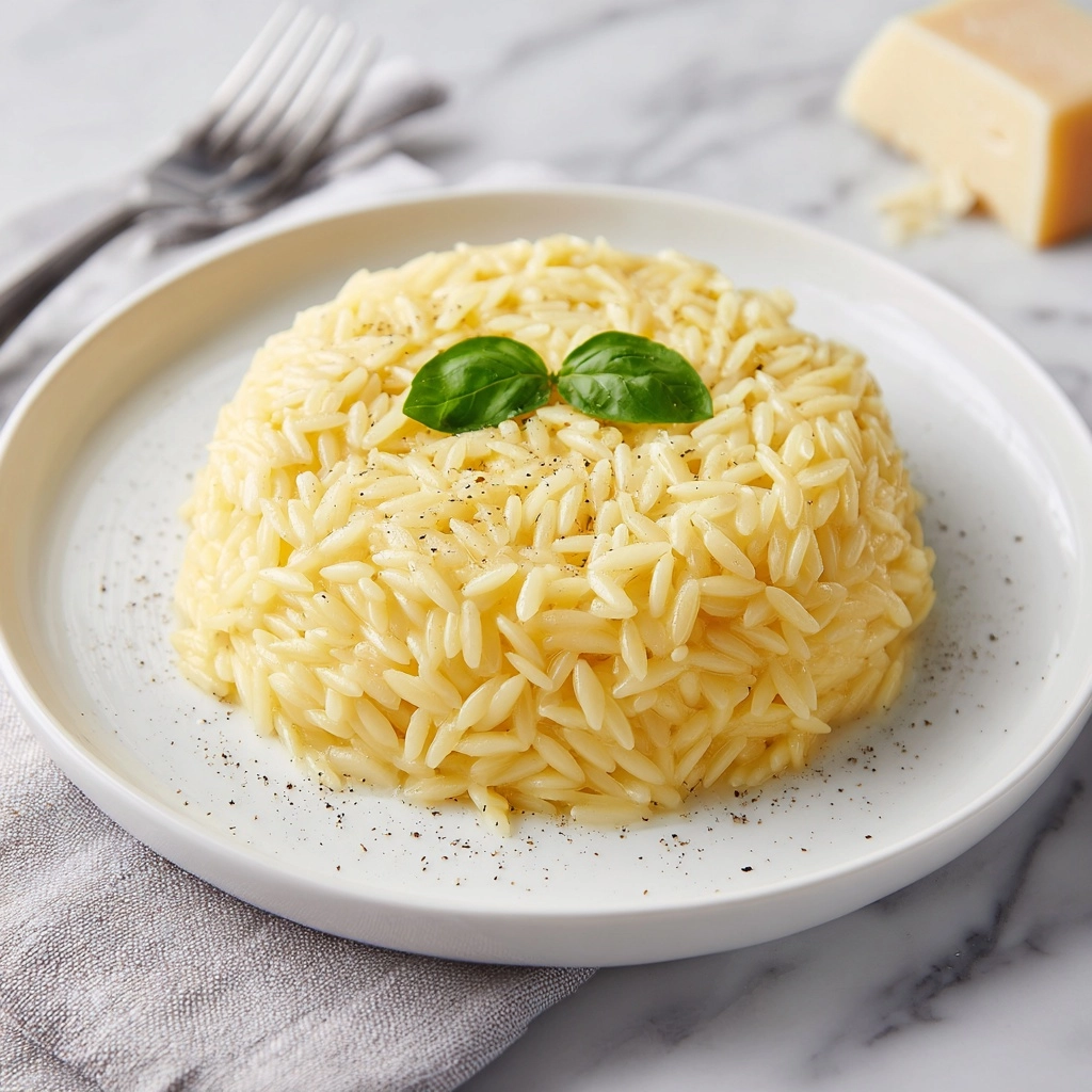 Creamy Cottage Cheese Orzo Recipe - Recipe Image