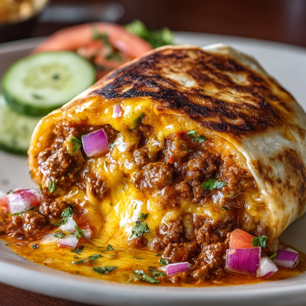 Nachos Cheese Beef Wrap Recipe - Recipe Image