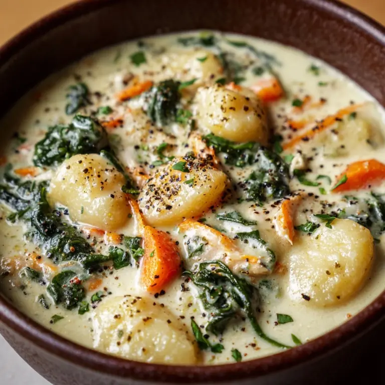 Creamy Chicken Gnocchi Soup