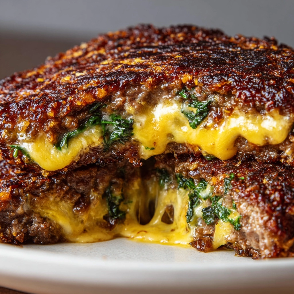 Spinach and Cheese Stuffed Cauliflower Patties Recipe - Recipe Image
