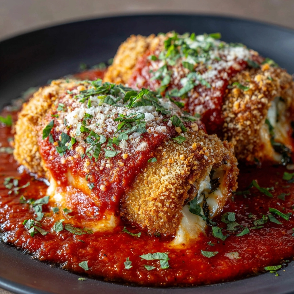 Crispy Chicken Parmesan Rolls Recipe - Recipe Image