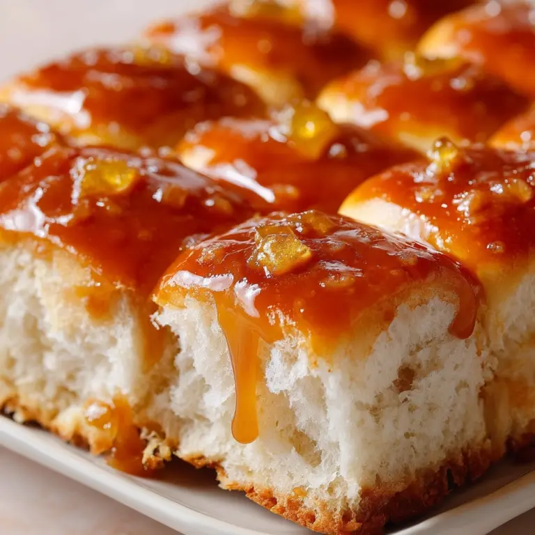 Orange Glazed Butterflake Rolls Recipe