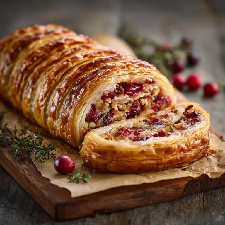 Turkey & Cranberry Sausage Rolls Recipe