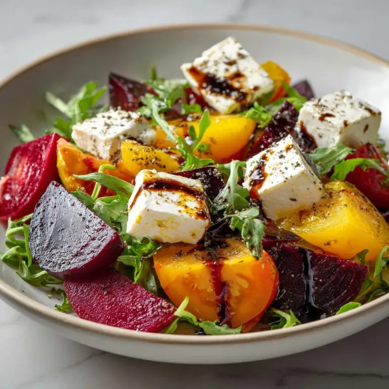Beet Salad with Goat Cheese and Balsamic Recipe