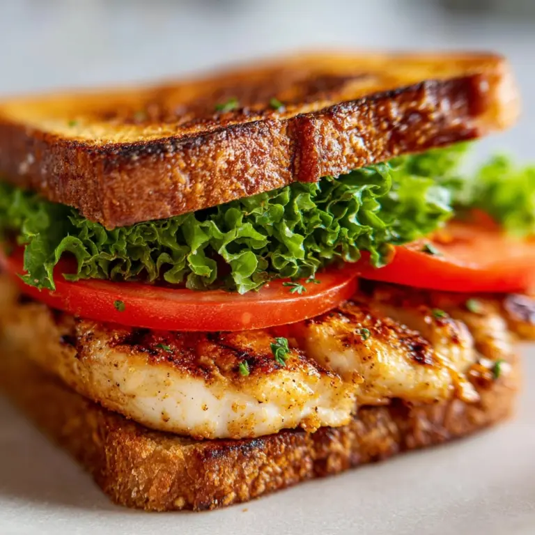 Deliciously Irresistible Garlic Butter Lettuce Tomato & Grilled Chicken Sandwich Recipe
