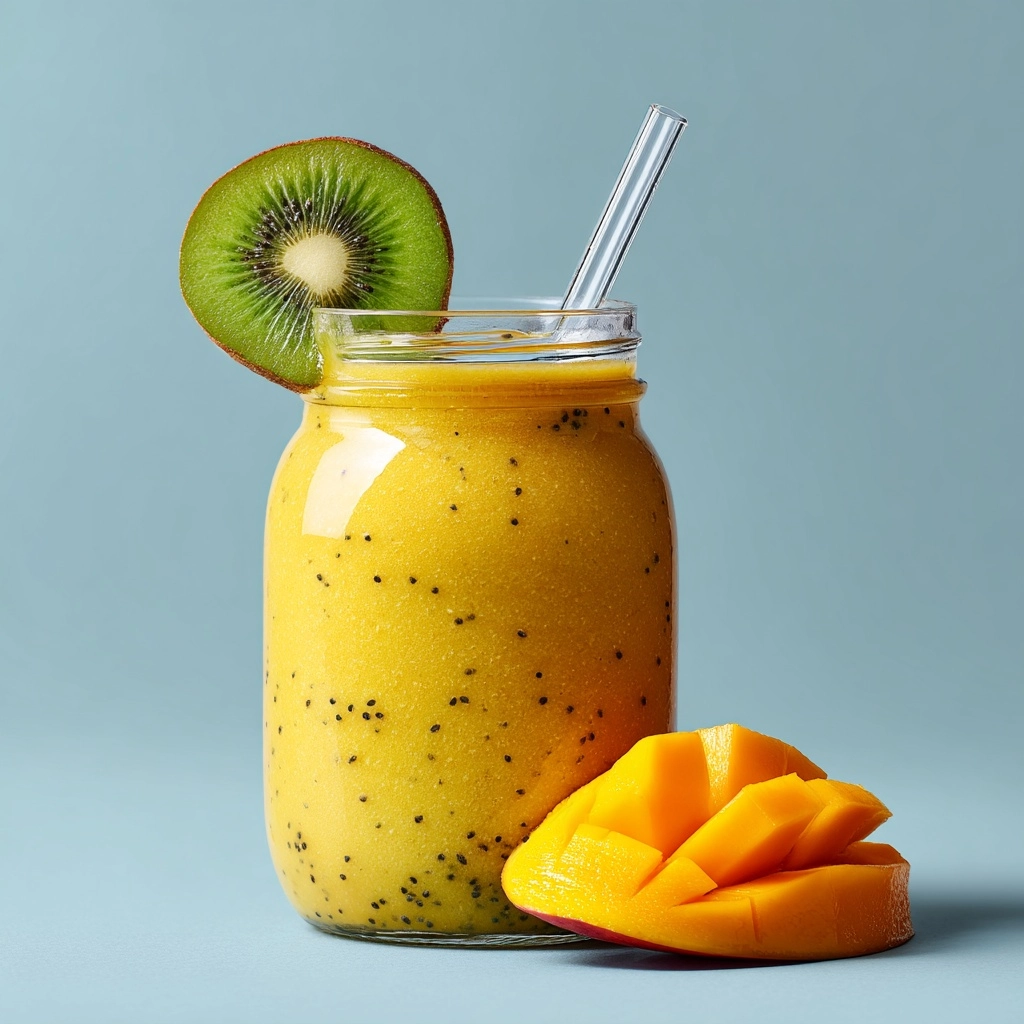 Mango Kiwi Smoothie Recipe - Recipe Image