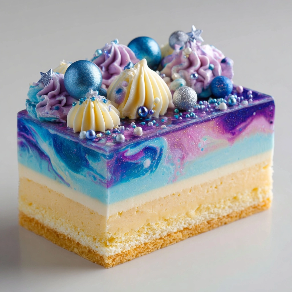 Galaxy Ripple Ice Cream Cake Recipe - Recipe Image