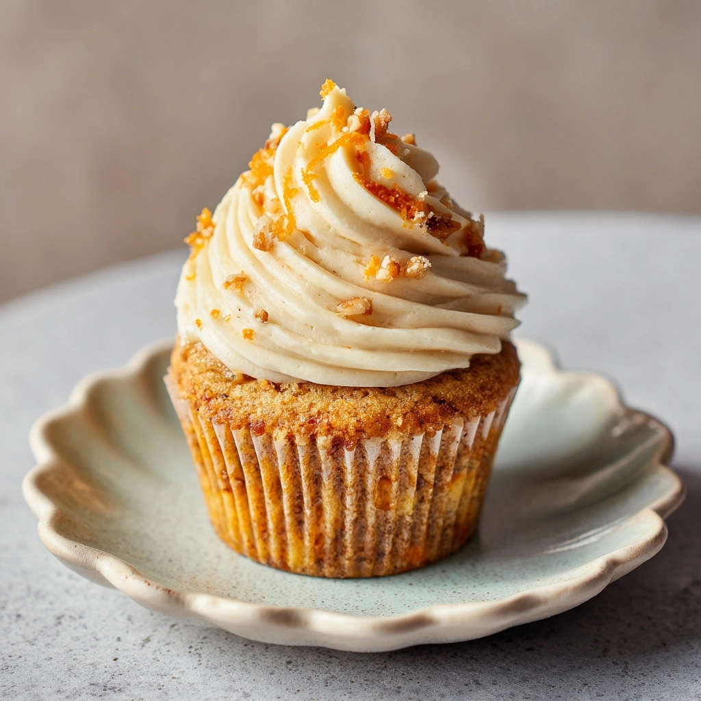 Carrot Cake Cupcakes with Cream Cheese Frosting Recipe - Recipe Image
