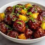 Spicy Hawaiian Crockpot Meatballs Recipe