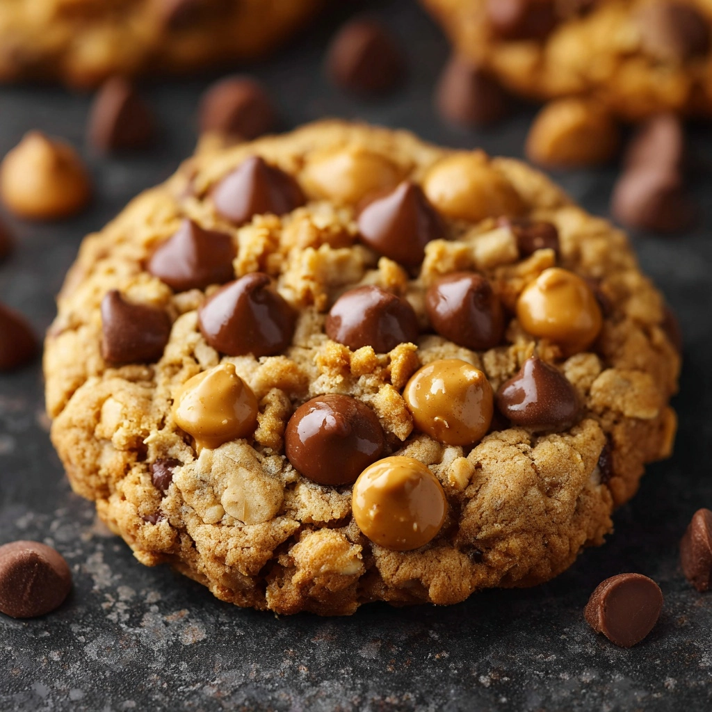 Peanut Butter Krispie Cookies Recipe - Recipe Image