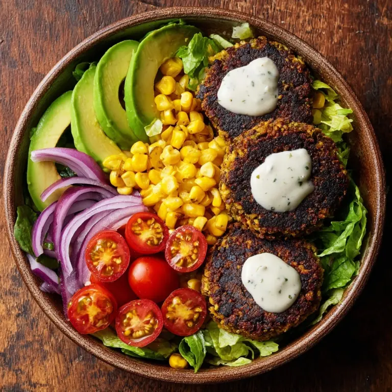 Black Bean Burger Bowls Recipe
