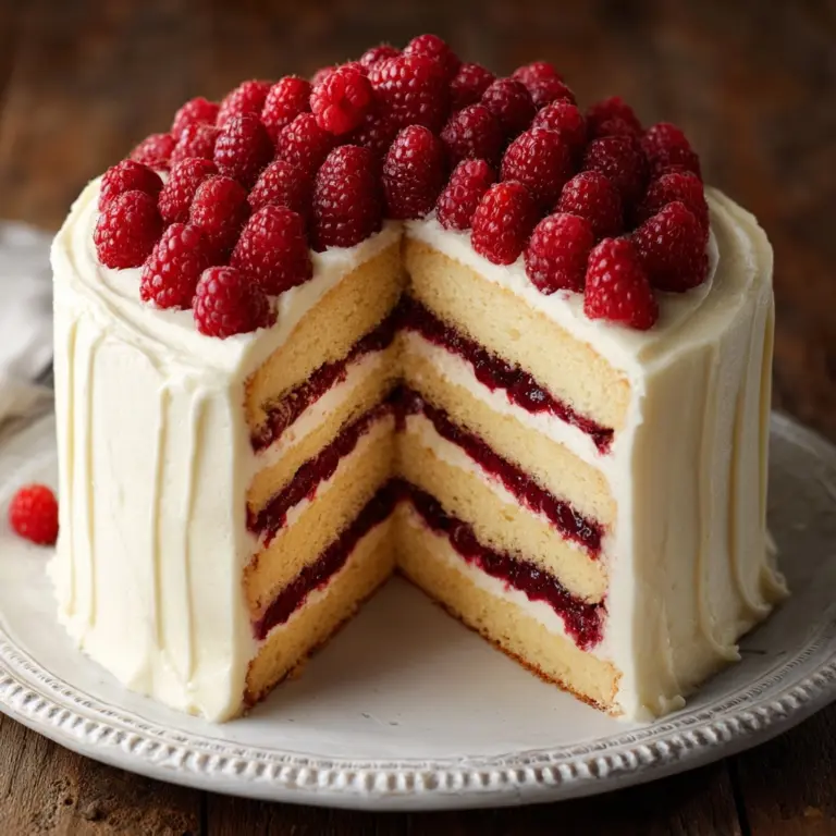 White Chocolate Raspberry Cake Recipe