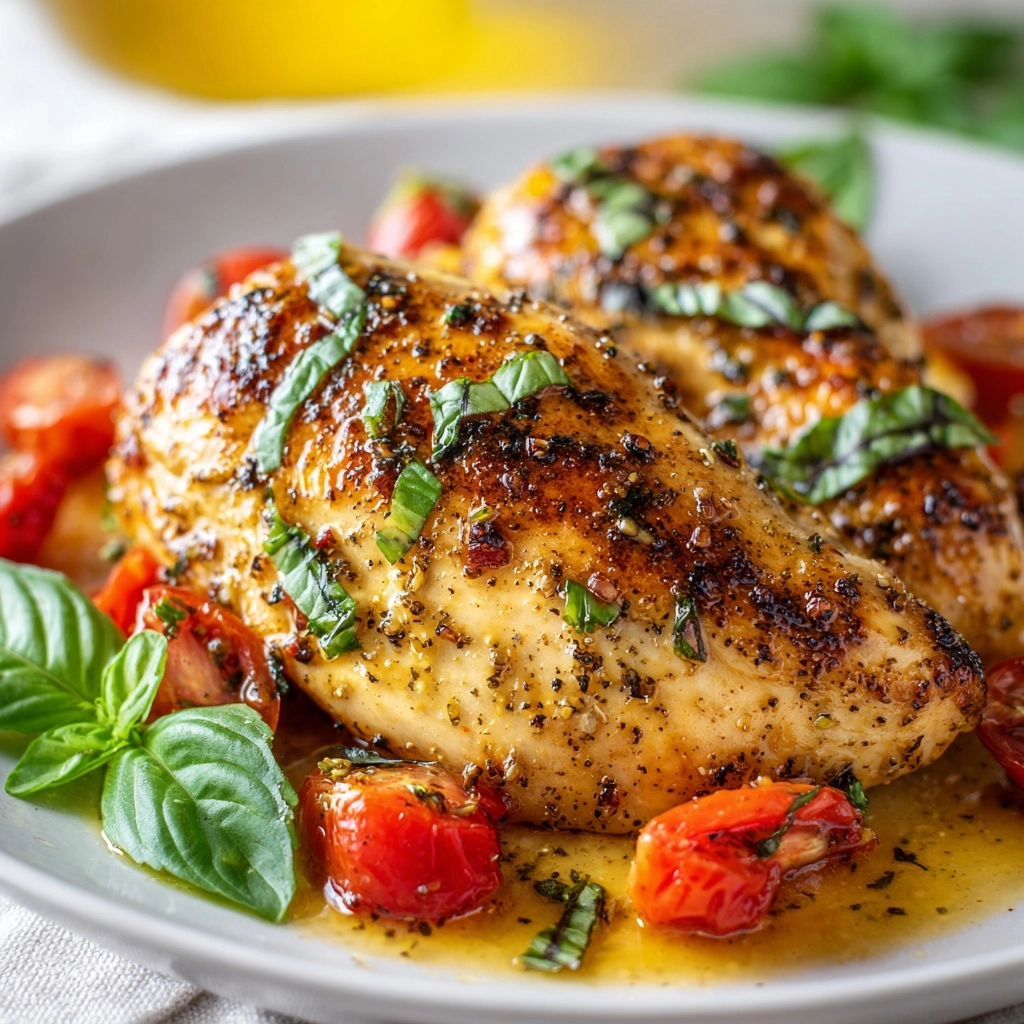 Simple Italian Basil Chicken Recipe - Recipe Image