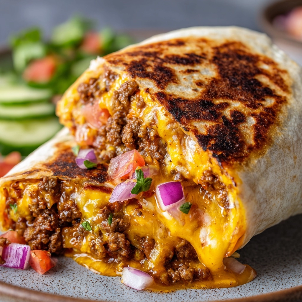 Nachos Cheese Beef Wrap Recipe - Recipe Image