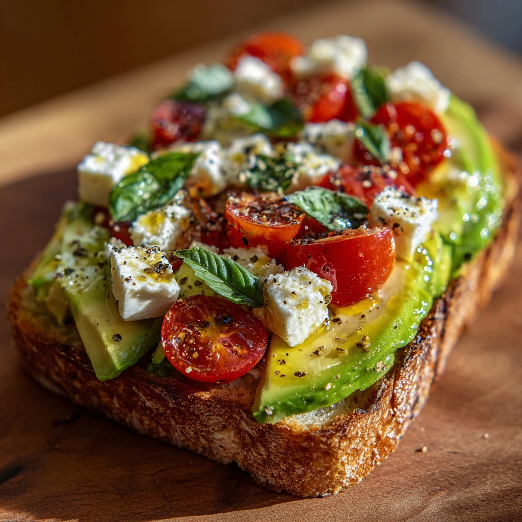 Avocado Feta Toast Delight Recipe - Recipe Image