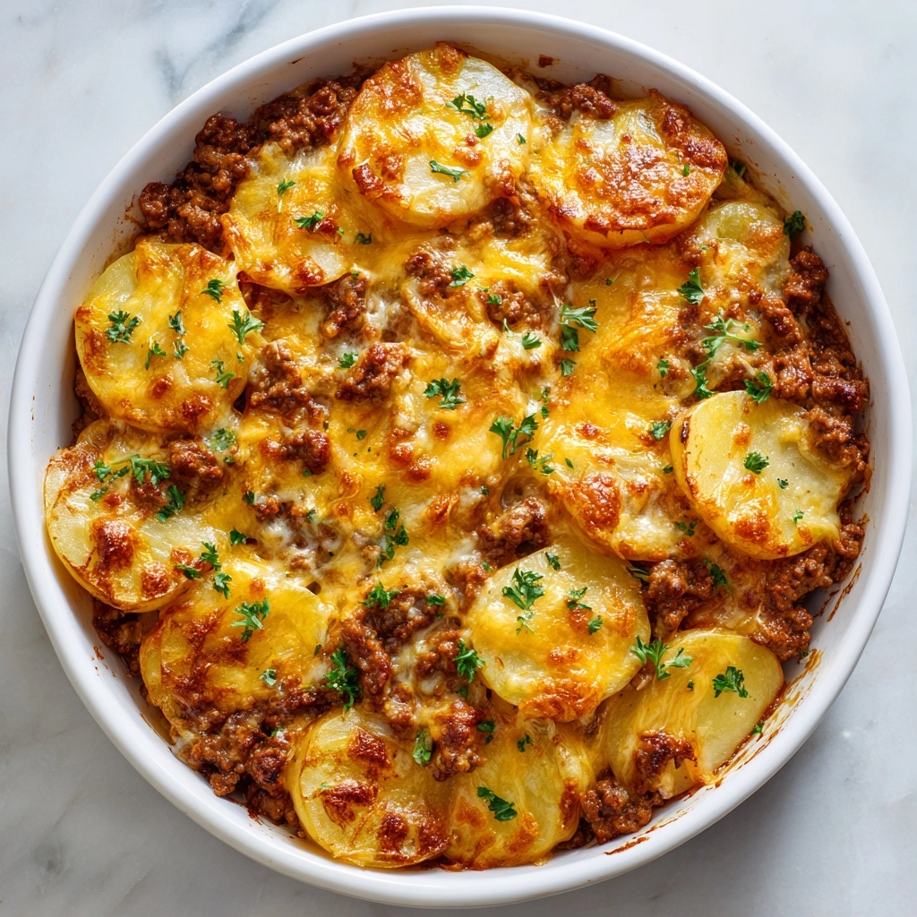 Cheesy Taco Potato Casserole Recipe - Recipe Image