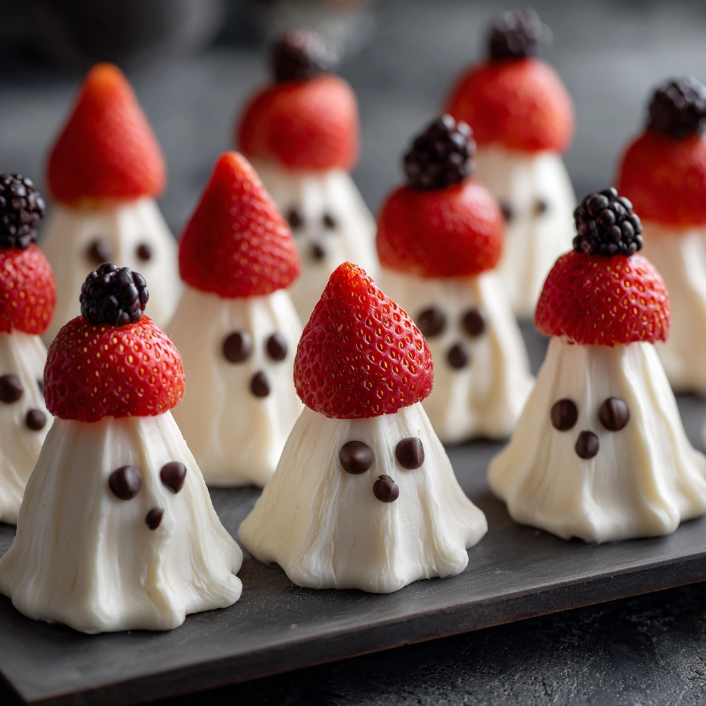 Spooky Strawberry Ghosts Recipe - Recipe Image