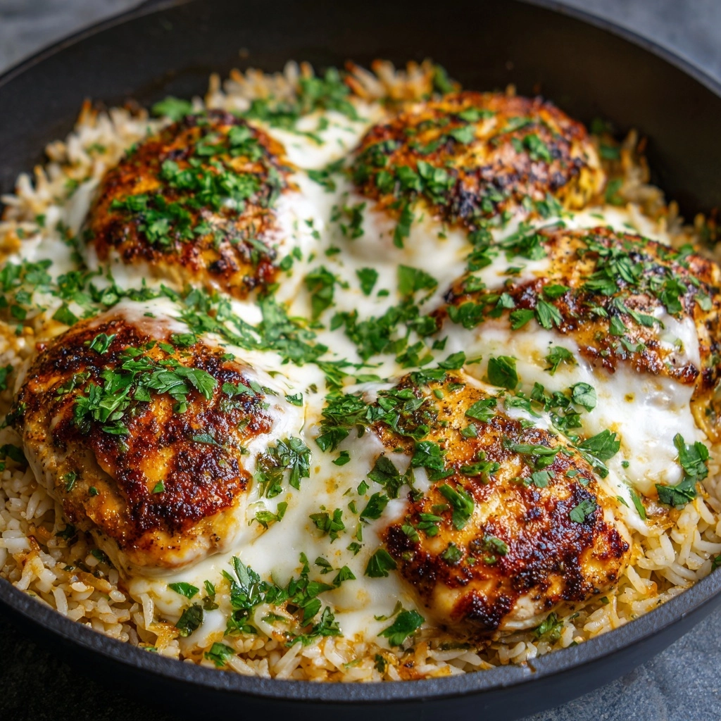 Chicken Cheese Rice Recipe - Recipe Image
