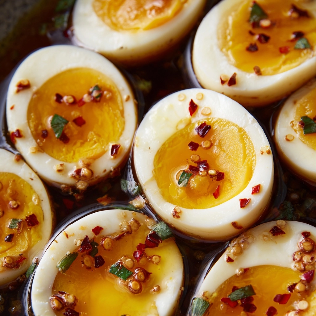 Spicy Pickled Eggs Recipe - Recipe Image