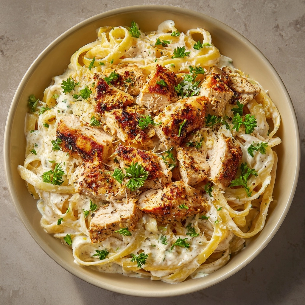 One Pot Cajun Chicken Alfredo Recipe - Recipe Image
