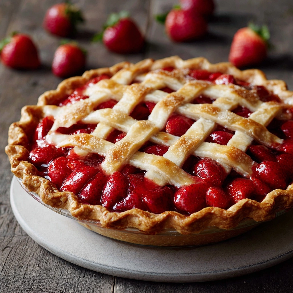 Easy Fresh Strawberry Pie Recipe - Recipe Image