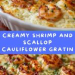 Shrimp and Scallop Gratin with Cauliflower Recipe