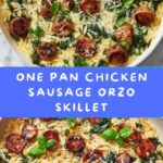 One Pan Chicken Sausage and Orzo Recipe