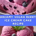 Vegan Berry Ice Cream Cake Recipe